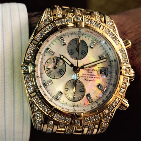 diamond Breitling watches for men